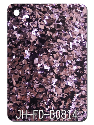 ピンクの黒い固まりのきらめき3MM厚いアクリル シート1220X2440MMの風防ガラス板装飾