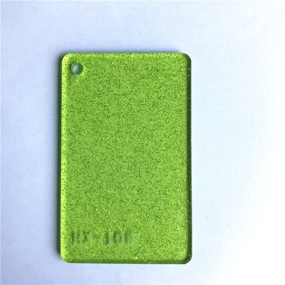透明な緑のきらめきアクリル シート1/8inch PMMAのプレキシガラスの切断