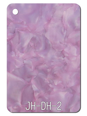 63x105cmのピンクの紫色の花弁パターン アクリル シートの家具の技術